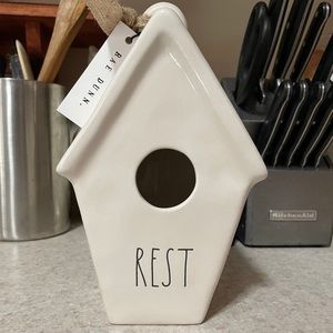 Rae Dunn rest birdhouse